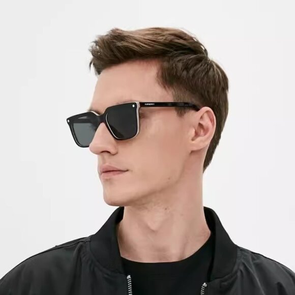 Burberry Women Sunglasses Black Grey Square BE4337F CARNABY 379887 BRAND NEW - Picture 8 of 9